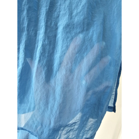 Nike Women's Size Medium Dri-Fit Tech Hypermesh Blue 2 Layer Athletic Tank Top - Picture 8 of 12